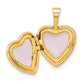 14k Yellow Gold 14k 12mm with .01ct. Diamond Heart Locket