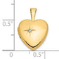 14k Yellow Gold 14k 12mm with .01ct. Diamond Heart Locket