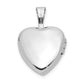 14k White Gold 14k White Gold 12mm .01ct. Diamond Heart Locket