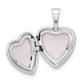 14k White Gold 14k White Gold 12mm .01ct. Diamond Heart Locket