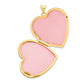 14k Yellow & Rhodium 14k With White Rhodium Wave Diamond 27mm Heart Locket