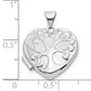 14k White Gold 14k White Gold Tree 18mm Heart Locket