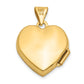 14k Yellow Gold 14k Floral I LOVE YOU Heart Locket