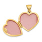 14k Yellow Gold 14k Floral I LOVE YOU Heart Locket