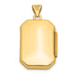 14k Yellow Gold 14k Yellow Gold Fancy Rectangle Locket