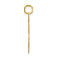 14k Yellow Gold 14k .013 Depth Engravable Boy Head Charm