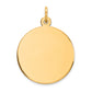 14k Yellow Gold 14k Plain .009 Gauge Circular Engravable Disc Charm