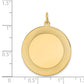 14k Yellow Gold 14k Etched Design .018 Gauge Circular Engravable Disc Charm