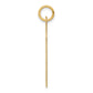 14k Yellow Gold 14k .013 Gauge Engravable Scalloped Disc Charm