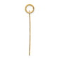 14k Yellow Gold 14k .018 Gauge Engravable Scalloped Disc Charm