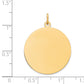 14k Yellow Gold 14K Round Disc Charm