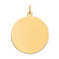 14k Yellow Gold 14K Round Disc Charm