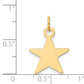 14k Yellow Gold 14K Star Disc Charm