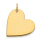 14k Yellow Gold 14k Yellow Gold Blank Heart Charm