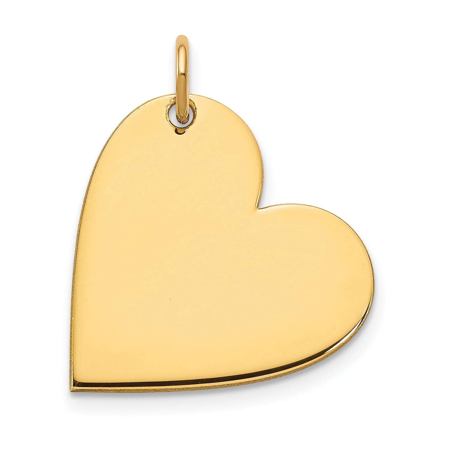 14k Yellow Gold 14k Yellow Gold Blank Heart Charm