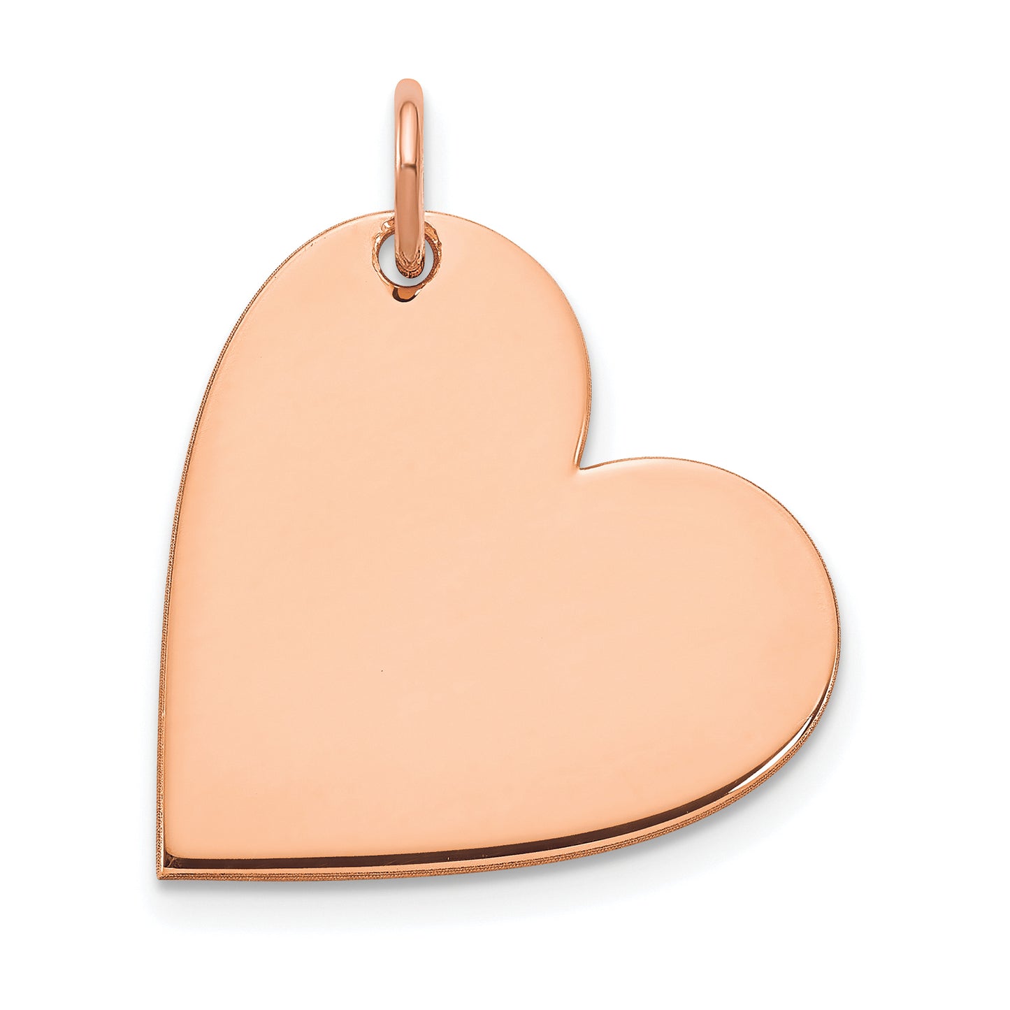 14k Rose Gold 14k Rose Gold Blank Heart Charm