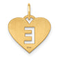 14k Yellow Gold 14ky Initial Letter E Initial Charm