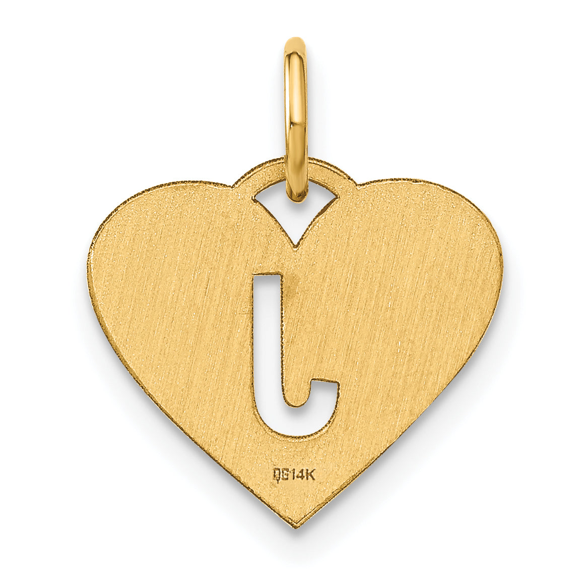 14k Yellow Gold 14ky Initial Letter J Initial Charm