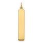 14k Yellow Gold 14k Yellow Gold Large Blank Bar Charm