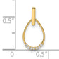 14k Yellow Gold 14k CZ Teardrop Pendant