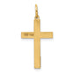 14k Yellow Gold 14K Laser Designed Cross Pendant