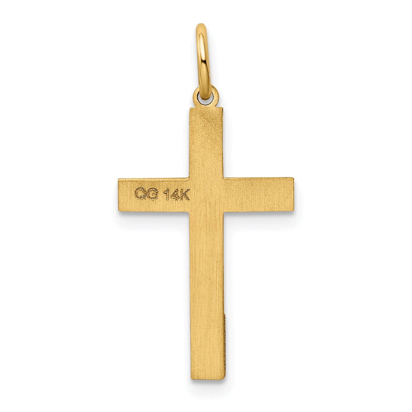 14k Yellow Gold 14K Laser Designed Cross Pendant