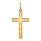 14k Yellow Gold 14K Laser Designed Cross Pendant