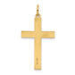 14k Yellow Gold 14K Laser Designed Cross Pendant