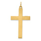 14k Yellow Gold 14K Laser Designed Cross Pendant