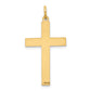 14k Yellow Gold 14K Laser Designed Cross Pendant