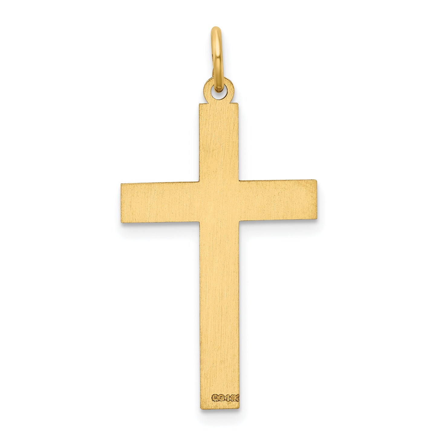 14k Yellow Gold 14K Laser Designed Cross Pendant