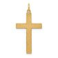 14k Yellow Gold 14K Laser Designed Cross Pendant