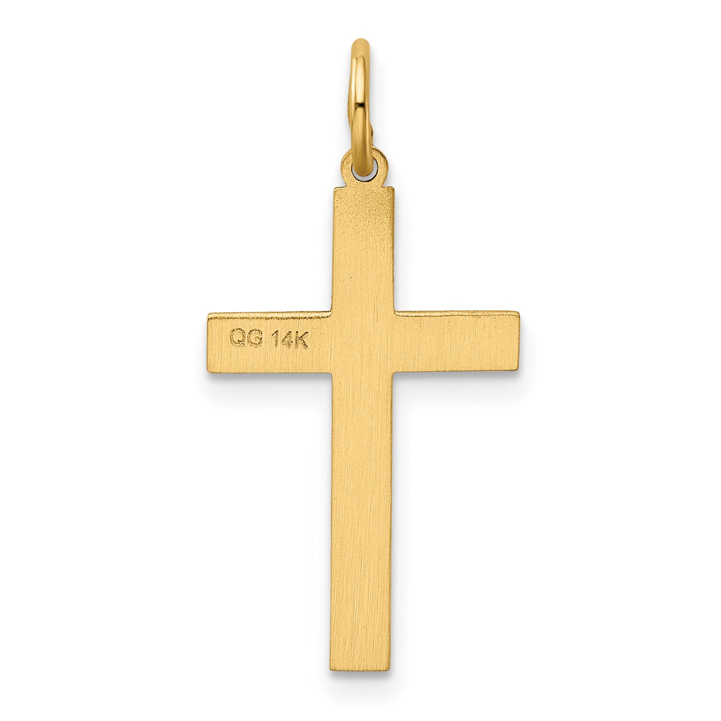 14k Yellow Gold 14K Laser Designed Cross Charm