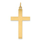 14k Yellow Gold 14K Laser Designed Cross Pendant