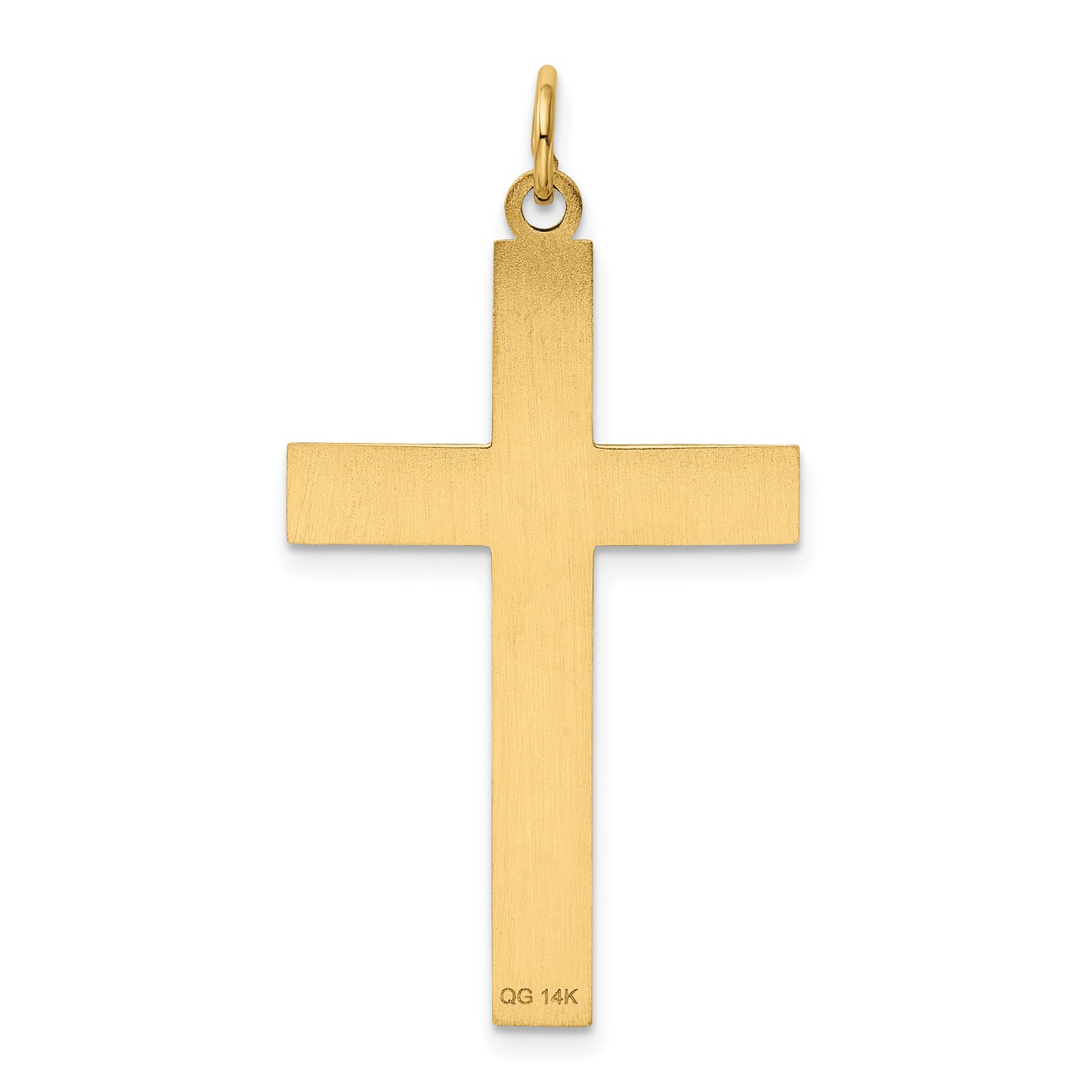 14k Yellow Gold 14K Laser Designed Cross Pendant