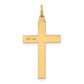 14k Yellow Gold 14K Laser Designed Cross Pendant