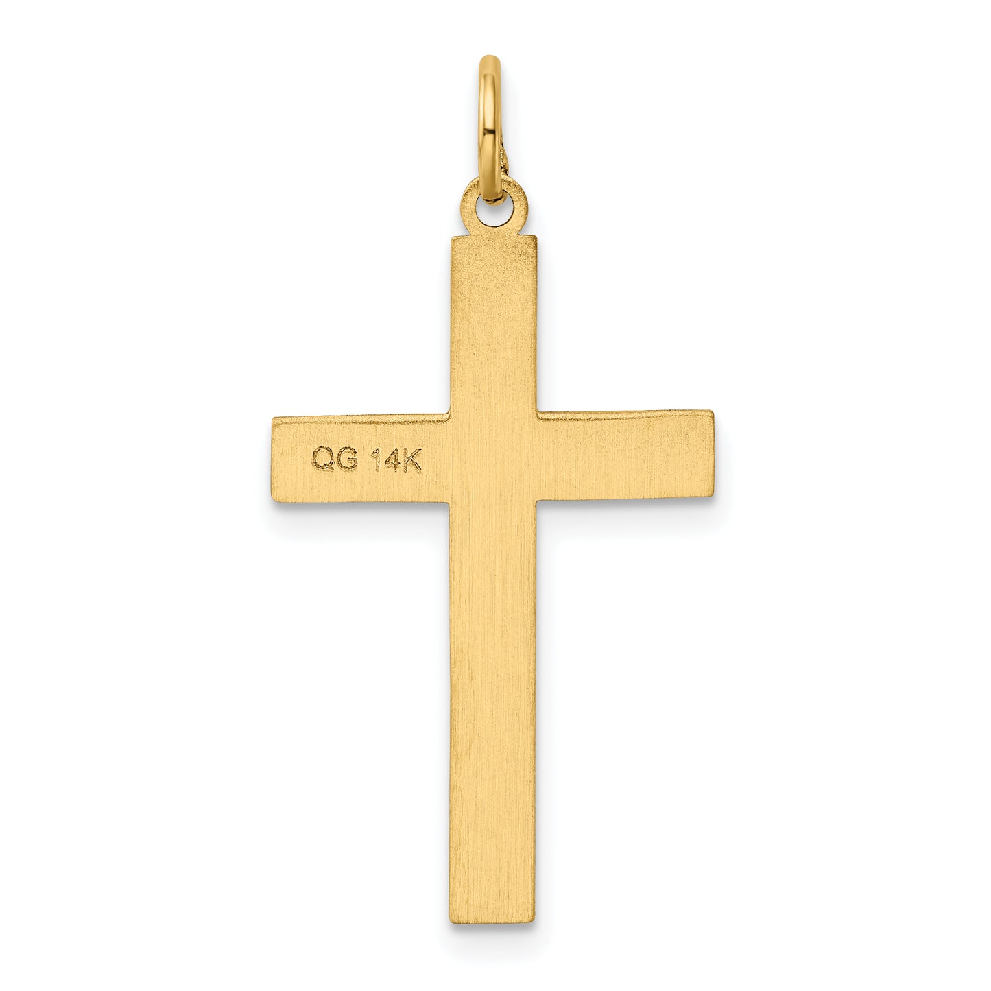 14k Yellow Gold 14K Laser Designed Cross Pendant