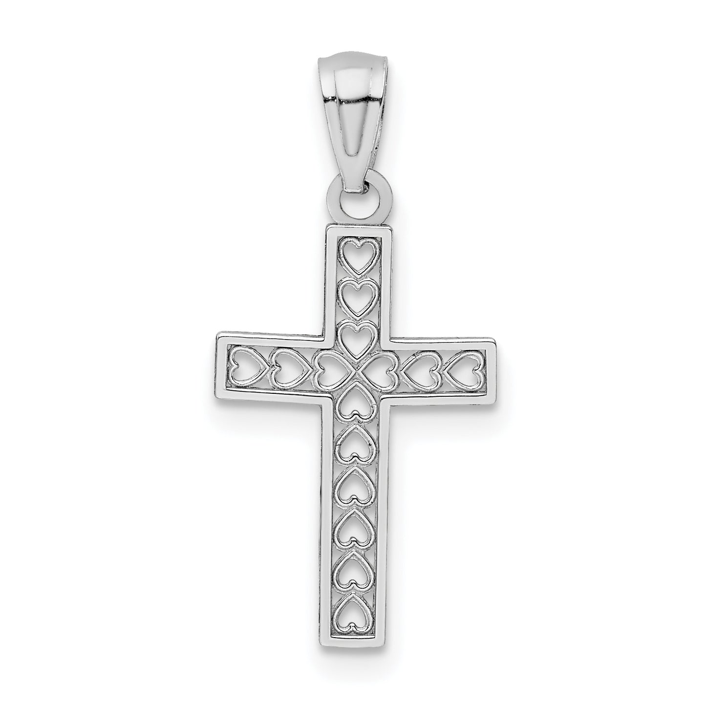 14k White Gold 14k White Gold Cross Pendant