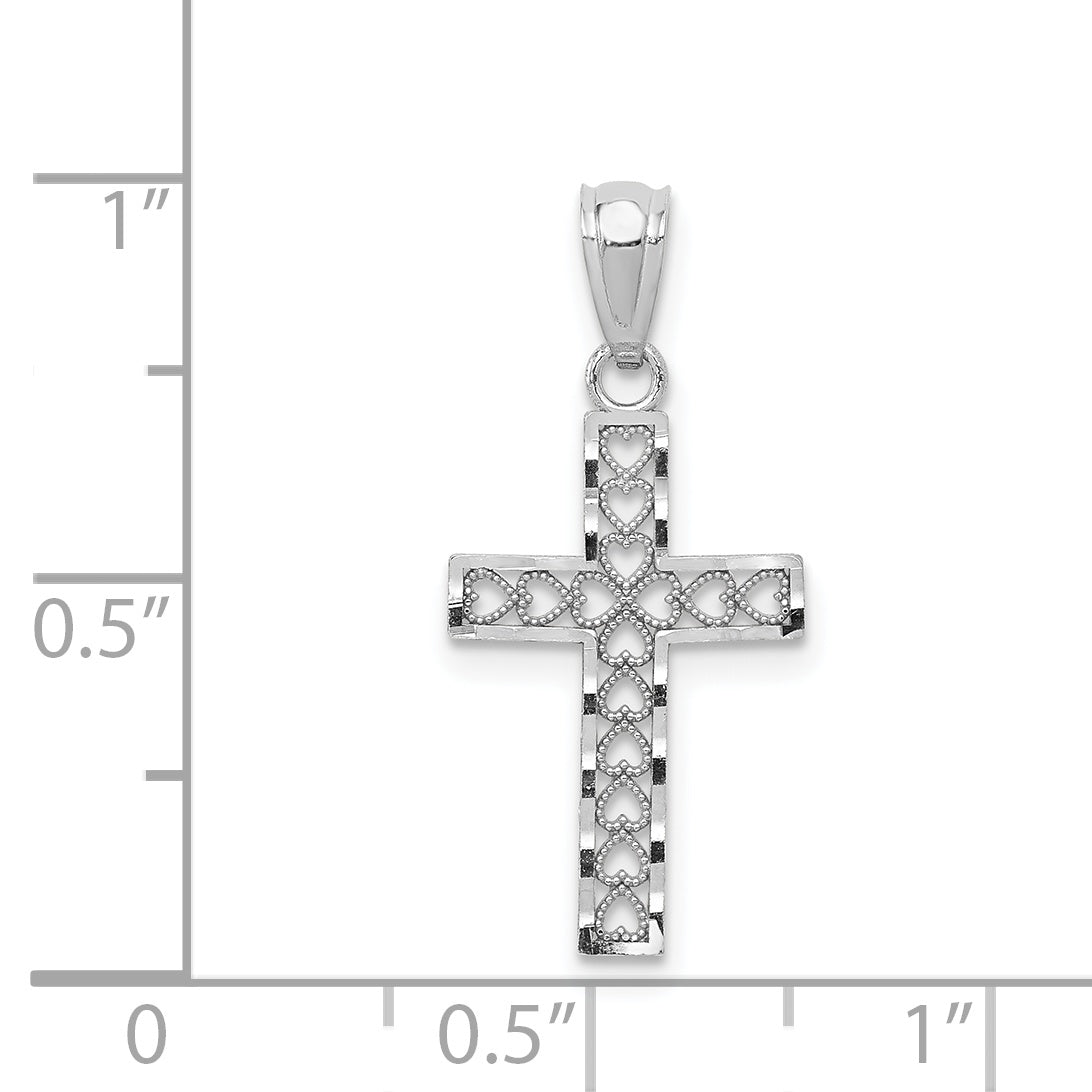 14k White Gold 14k White Gold Cross Pendant