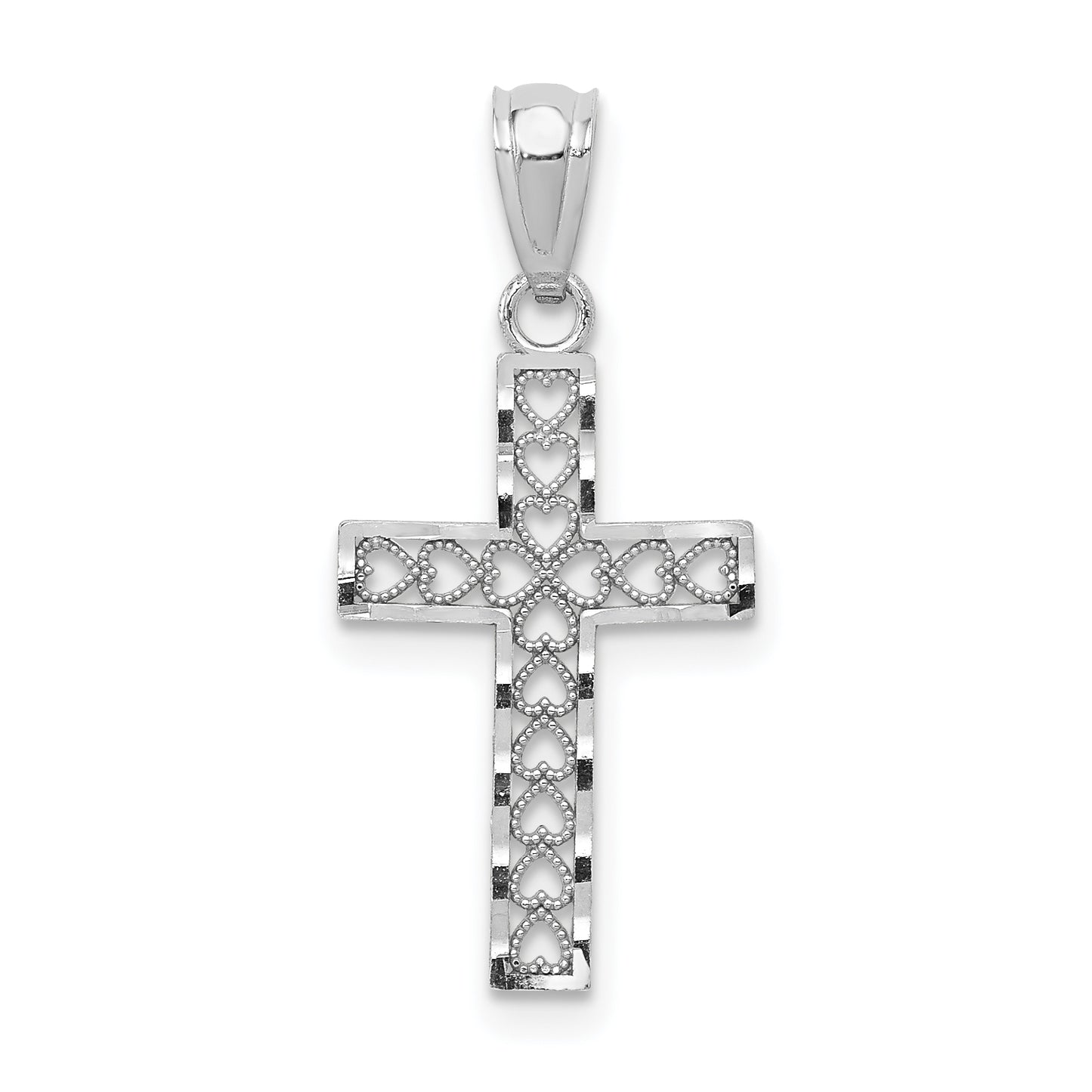 14k White Gold 14k White Gold Cross Pendant