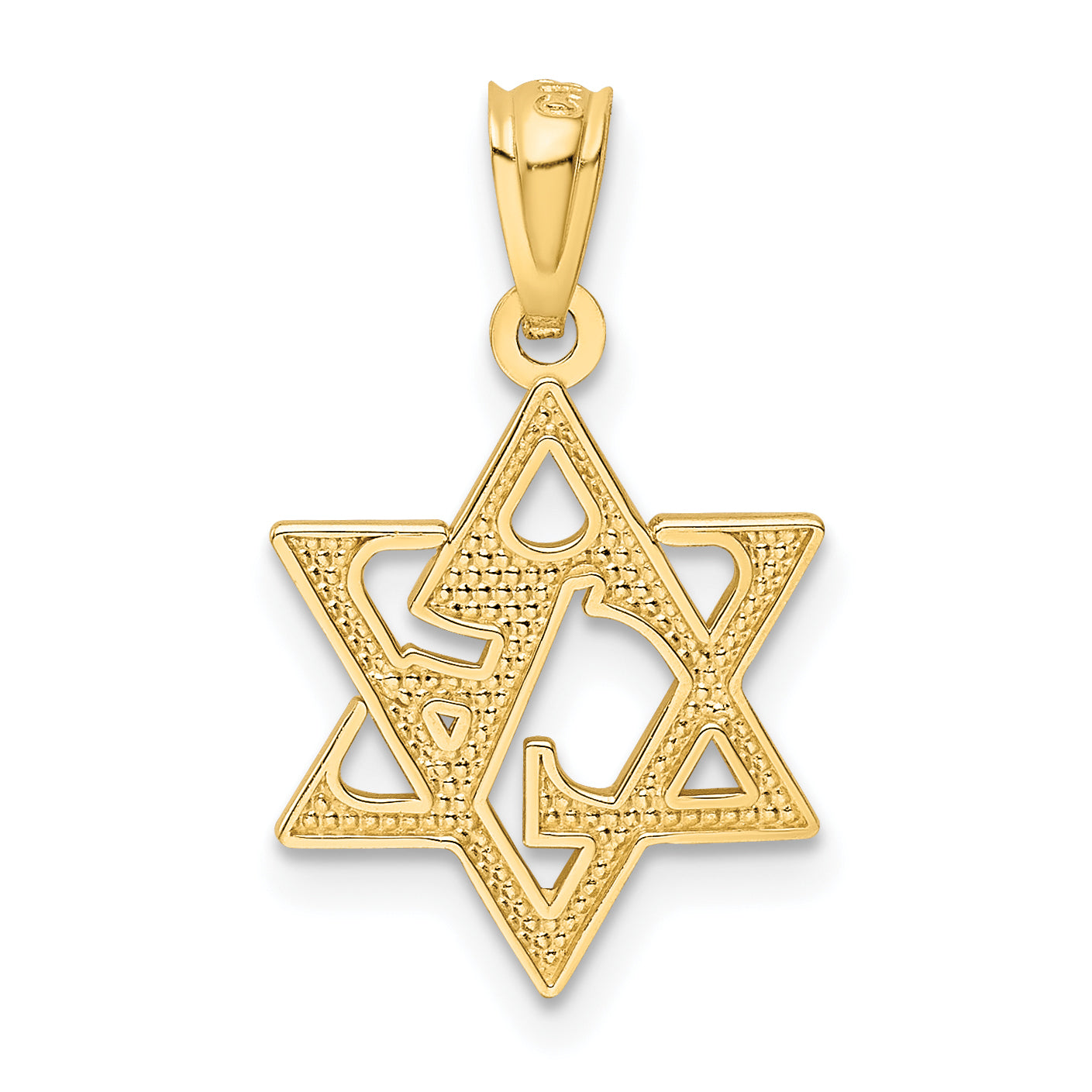 14k Yellow Gold 14k Star of David Pendant