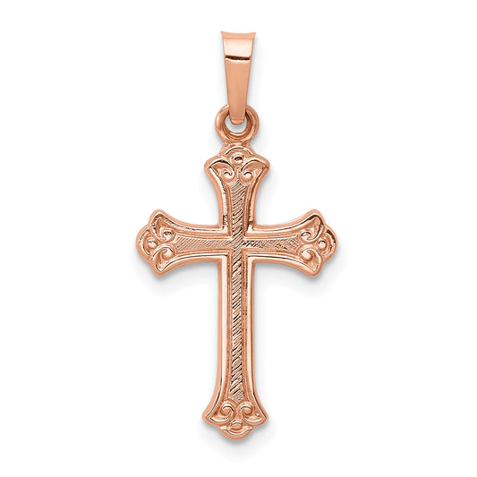 14k Rose Gold 14k Rose Gold Cross Pendant