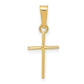 14k Yellow Gold 14k Polished Cross Pendant