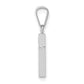 14k White Gold 14k White Gold Polished Cross Solid Pendant