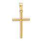 14k Yellow Gold 14k Polished Cross Pendant