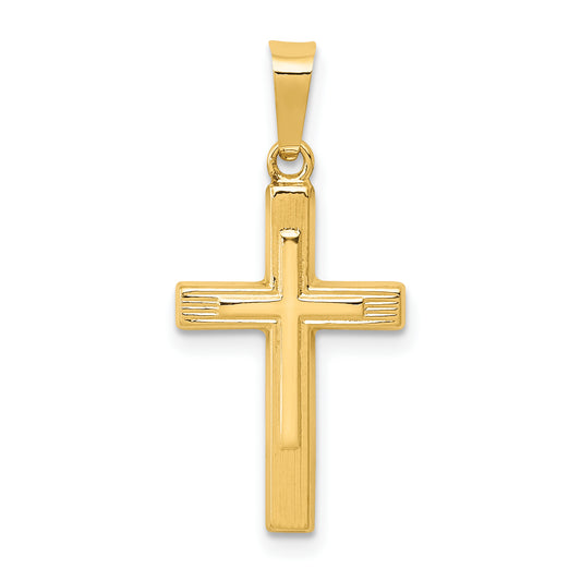 14k Yellow Gold 14k Polished Cross Latin Pendant