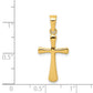 14k Yellow Gold 14k Polished Cross Pendant