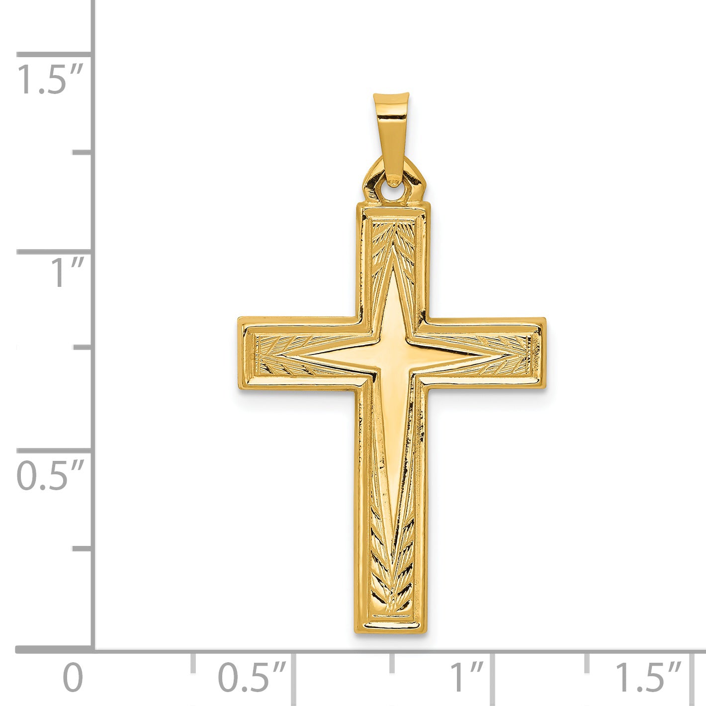 14k Yellow Gold 14k Polished Latin Cross Pendant