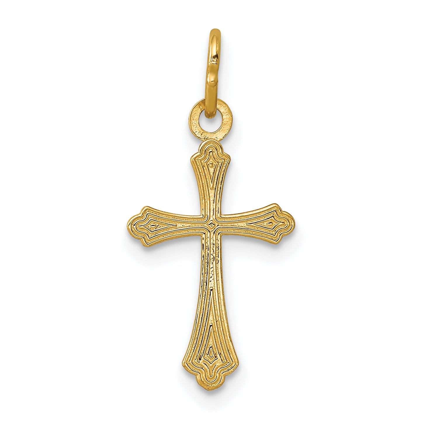 14k Yellow Gold 14k Gold Polished Small Cross Pendant