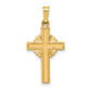 14k Yellow Gold 14k Polished Celtic Cross Pendant